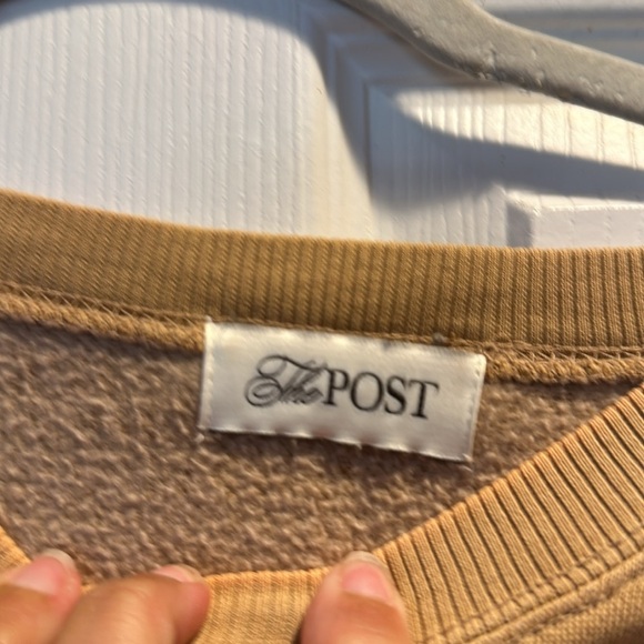 The Post Postie Signature Tan Oversized Logo Sweatshirt XL - Picture 2 of 8